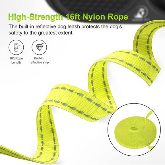 NWT-Pet Dog Retractable Leash and Collar Set - Picture 4 of 4